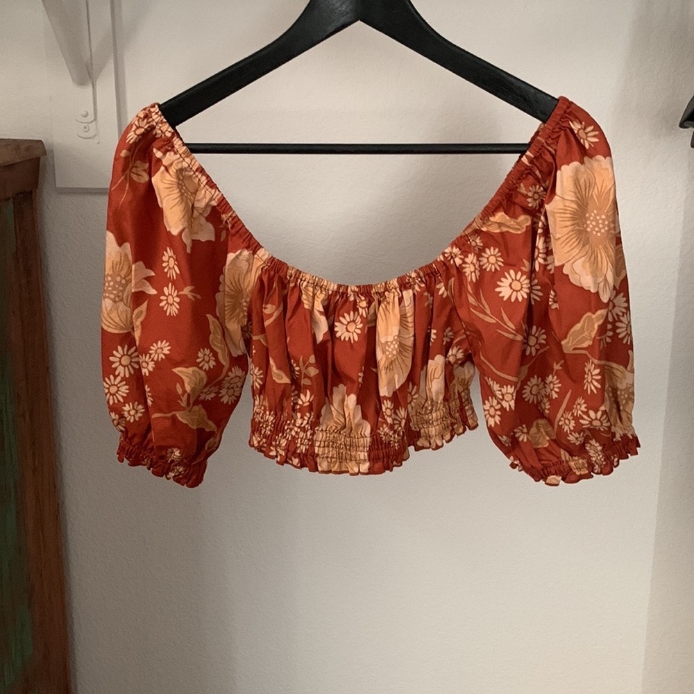 Spell Sloan Cropped Top - Ochre XS preowned - Picture 5 of 5